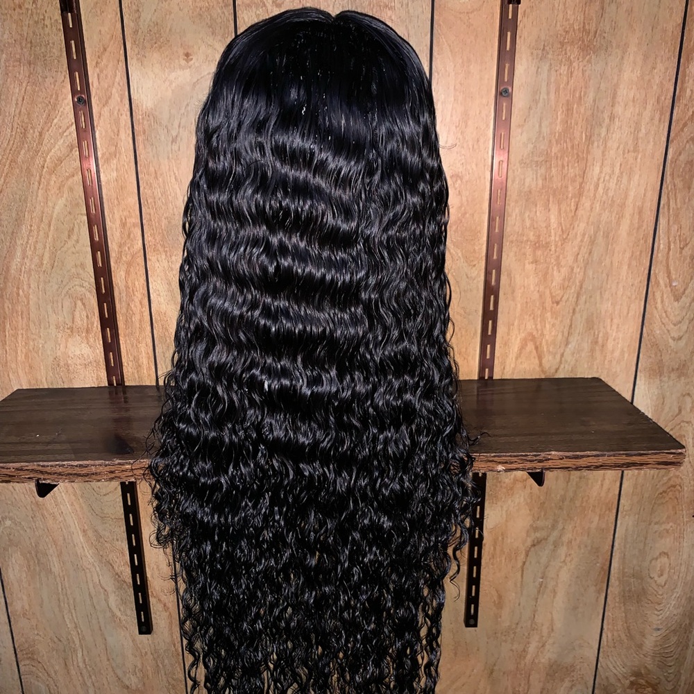 24inch Malaysian Curly Lace Closure Wig